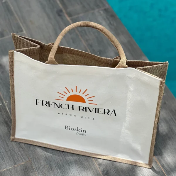 CABAS BY BIOSKIN COSMETICS - <br> Sac en Toile Premium avec intérieur imperméable.